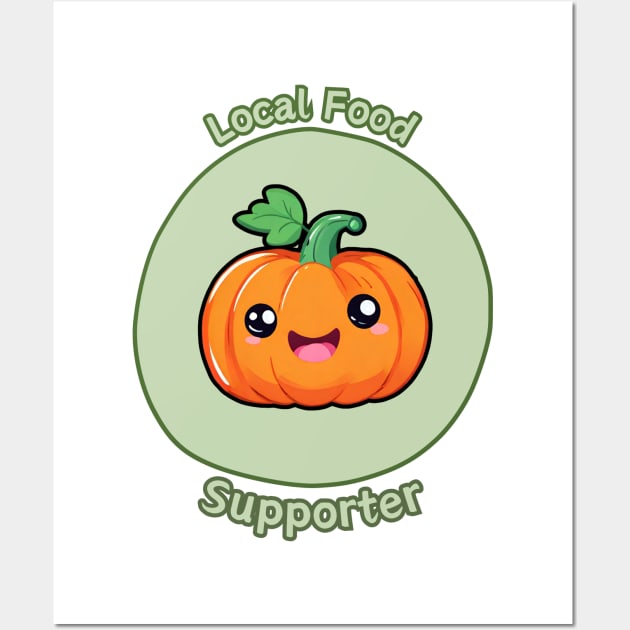 Local Food Supporter - Pumpkin Wall Art by Craftix Design